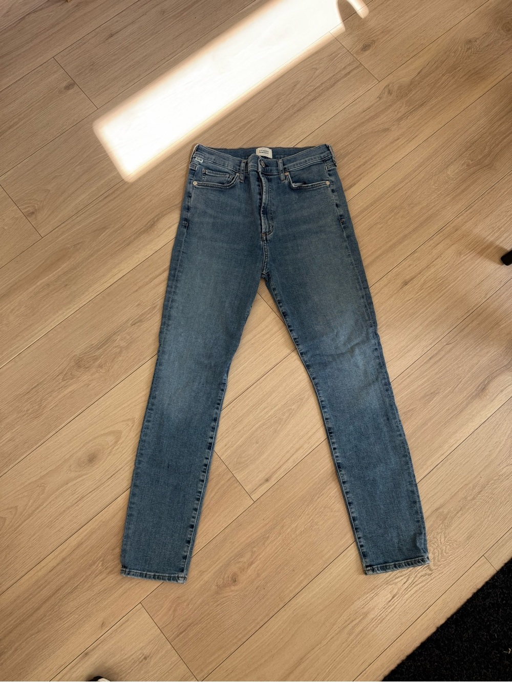 Citizens of Humanity High-Rise Straight Leg Blue Women’s Jeans